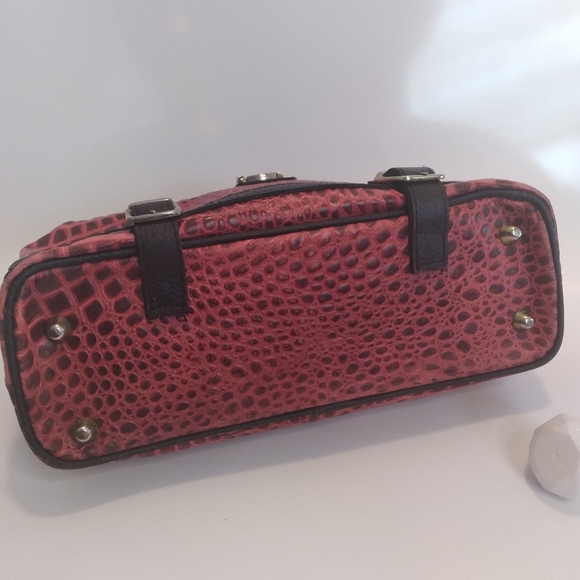 PACO faux Red Snake Skin tote - Picture 4 of 5